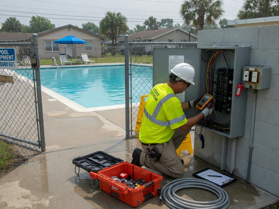 HOA & Community Pool Electrical Repair in Clermont, FL